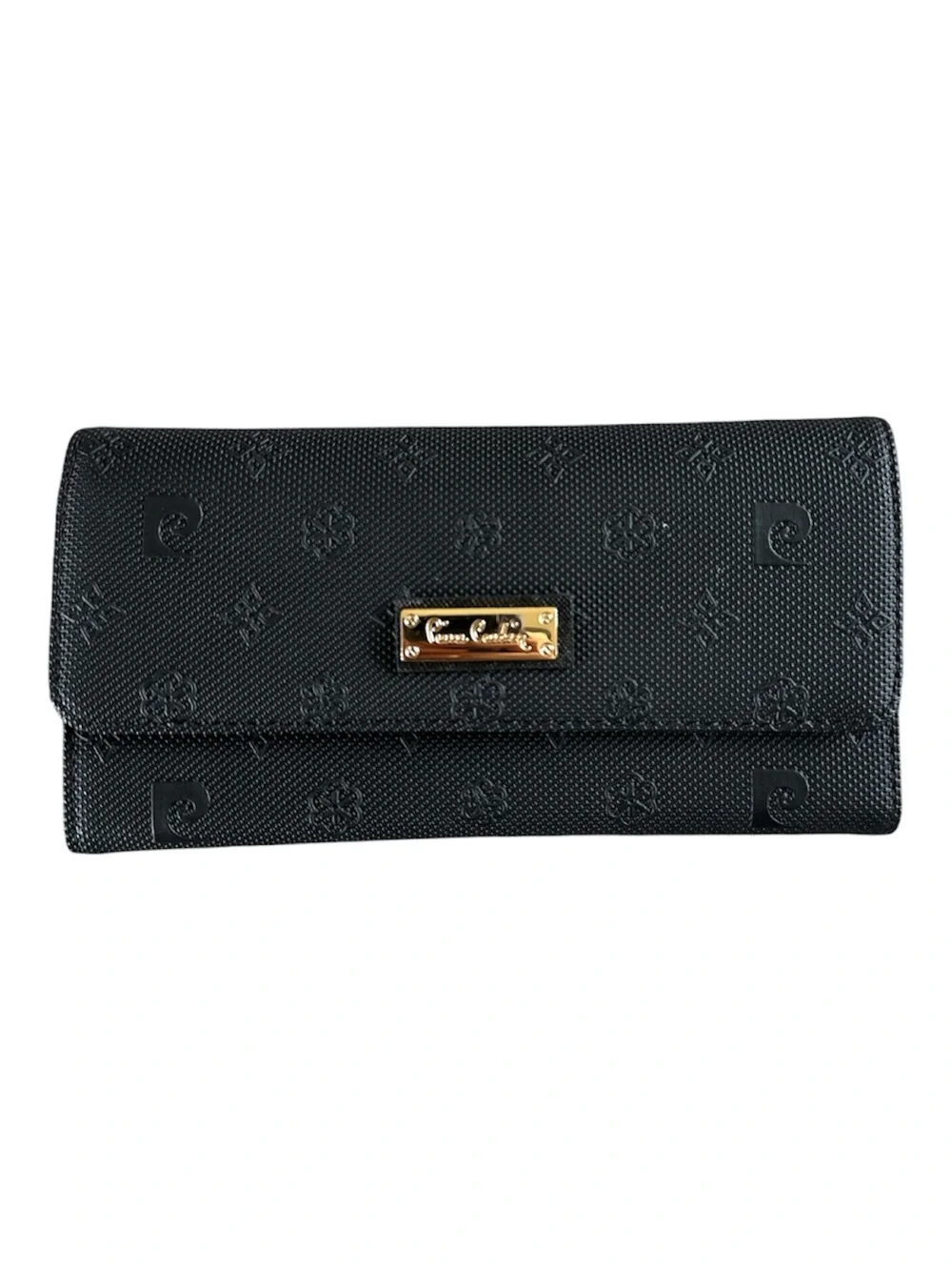 NWOT Pierre Cardin Black Monogram Snap Wallet